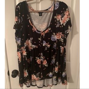 Torrid Floral Button Up Top